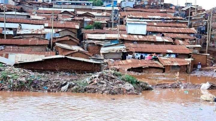 During Kibera floods, houses were submerged and many lives lost but we came in to offer humanitarian assistance